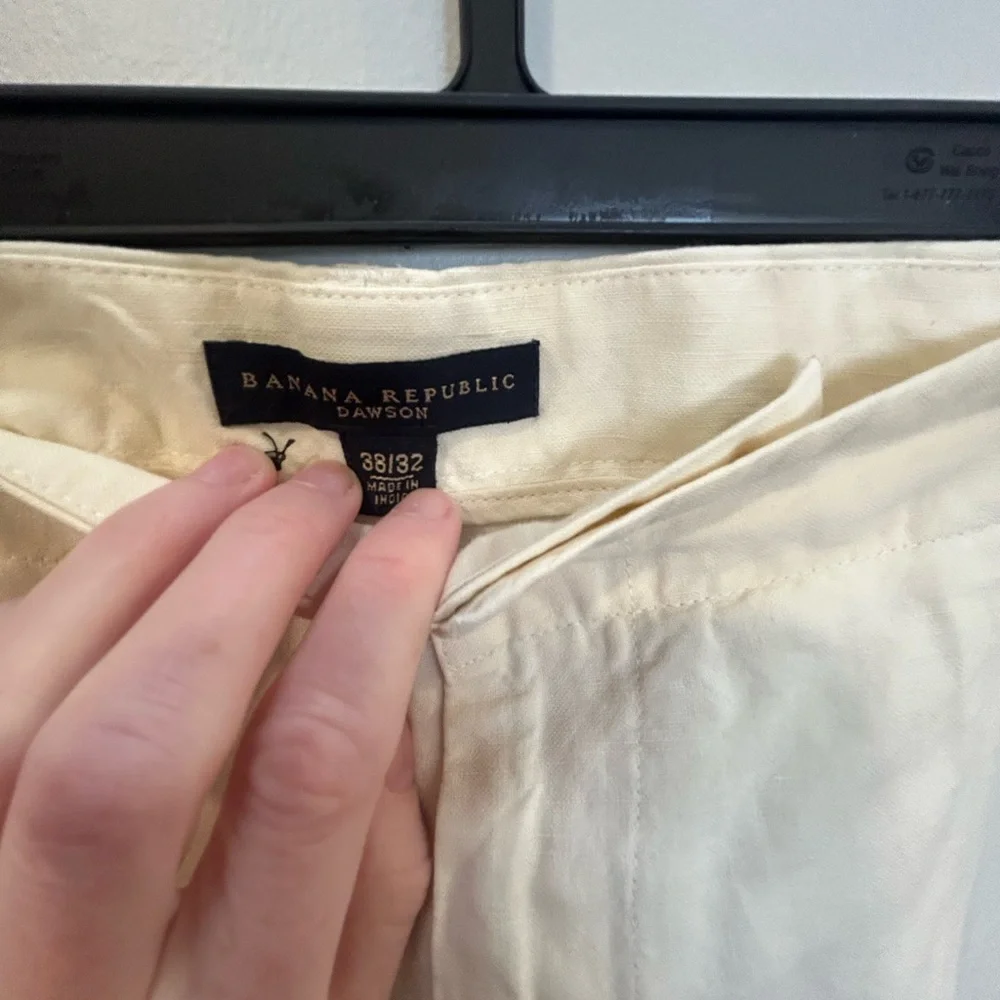 Banana Republic Men's Off-White Chinos